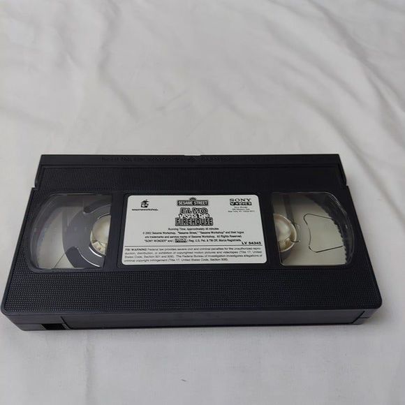 Sesame Street Elmo Visits The Firehouse VHS Video VCR Tape Rare VTG Kids Tested! - Picture 5 of 5